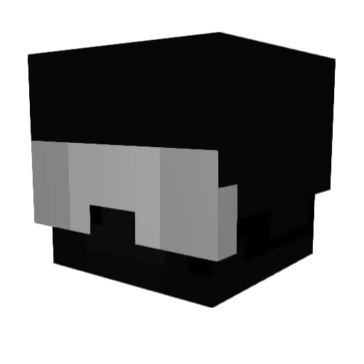 highherthan Minecraft avatar head, 3D render