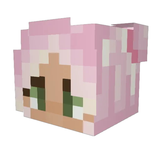 highkingjade Minecraft avatar head, 3D render