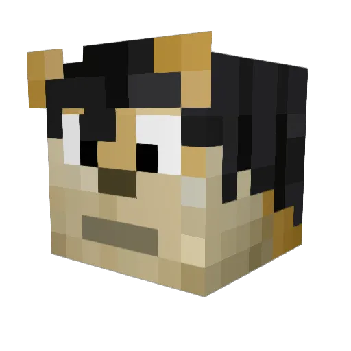 highlandlegacy Minecraft avatar head, 3D render