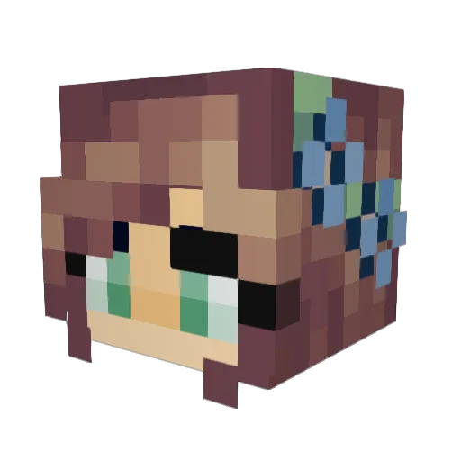 highlex444 Minecraft avatar head, 3D render