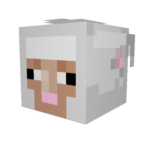 highlicious Minecraft avatar head, 3D render