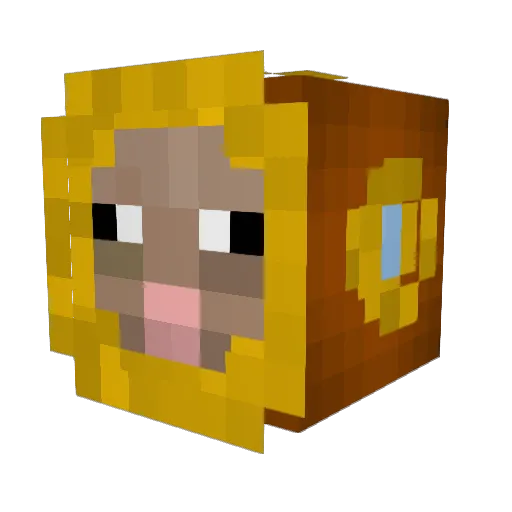 highrankgod Minecraft avatar head, 3D render