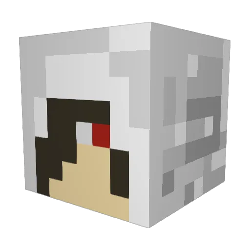 highspec2525 Minecraft avatar head, 3D render