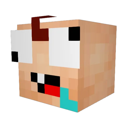 highspeed_mit_3k Minecraft avatar head, 3D render