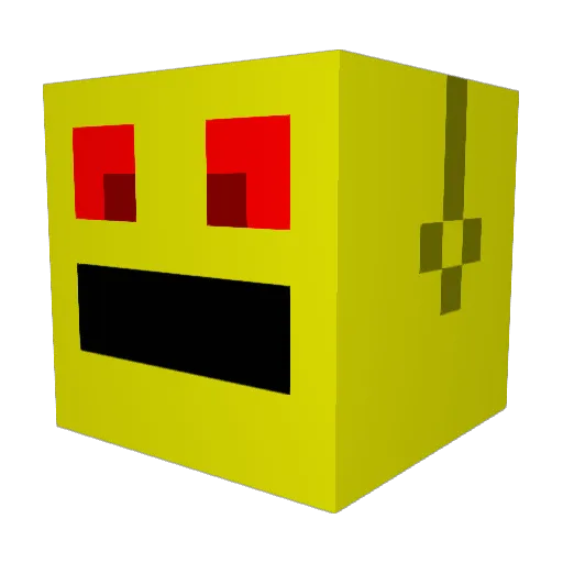 hight_up_there Minecraft avatar head, 3D render