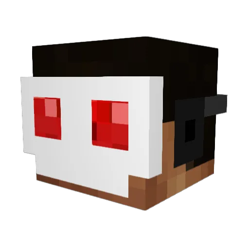 highxoltage Minecraft avatar head, 3D render