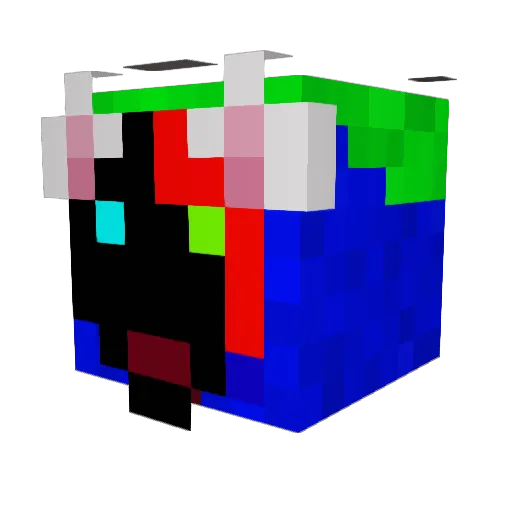 higrus_za4zl Minecraft avatar head, 3D render