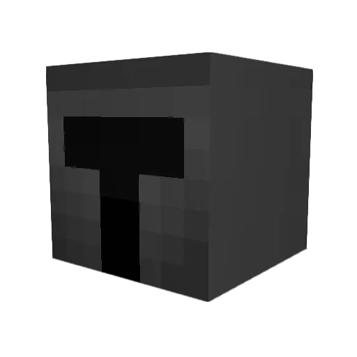 higshigs Minecraft avatar head, 3D render