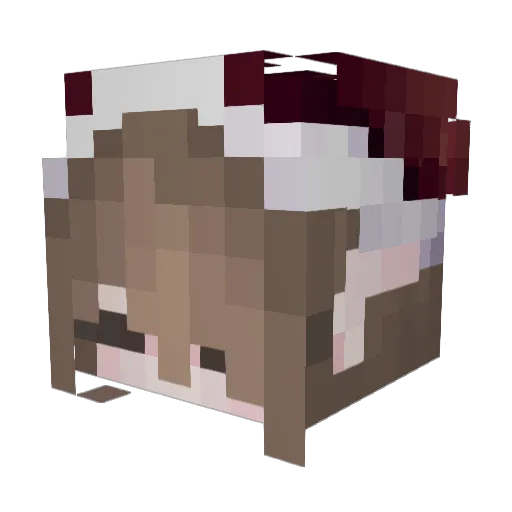 higumi Minecraft avatar head, 3D render