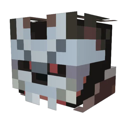higurashi_sama Minecraft avatar head, 3D render