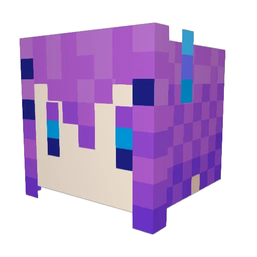 higurumaK Minecraft avatar head, 3D render