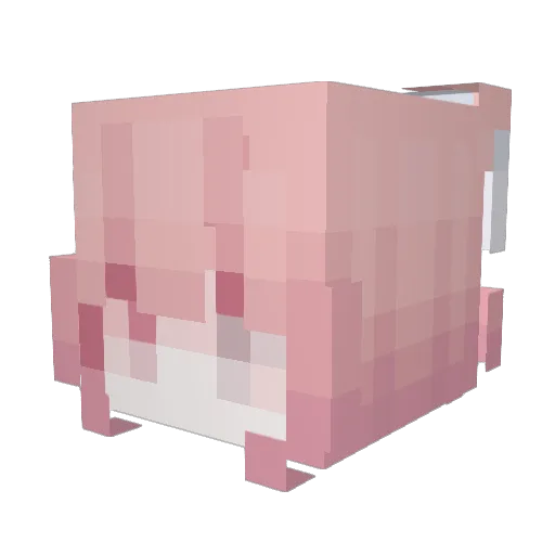 hiilol Minecraft avatar head, 3D render