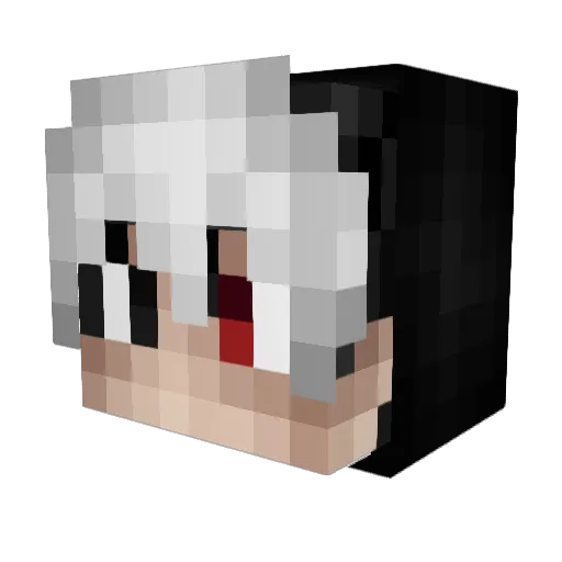 hiimdaved Minecraft avatar head, 3D render