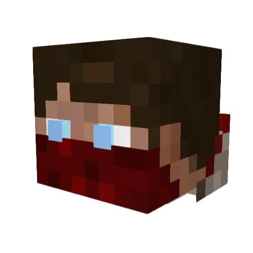 hiimkegan Minecraft avatar head, 3D render