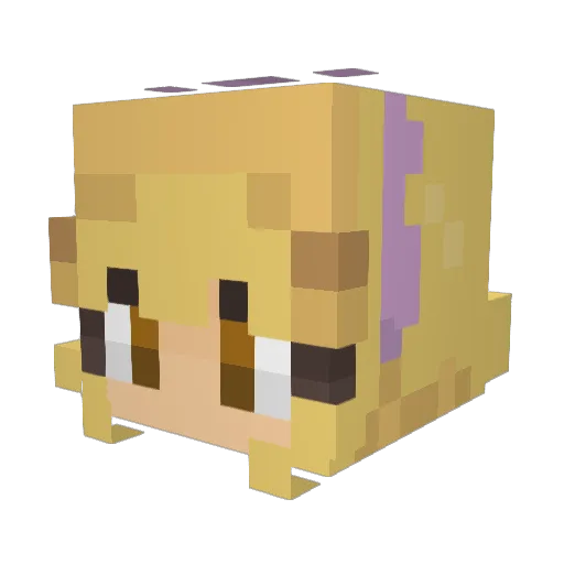 hiimkg Minecraft avatar head, 3D render