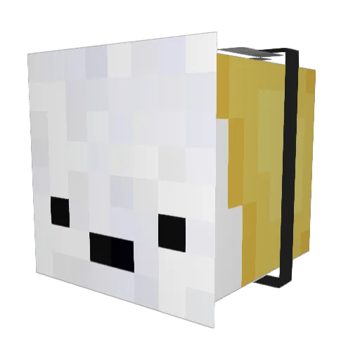 hiiragi36 Minecraft avatar head, 3D render