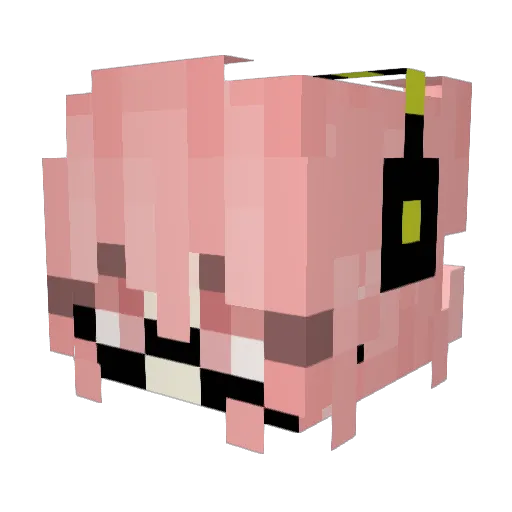 hiiragi_julia Minecraft avatar head, 3D render