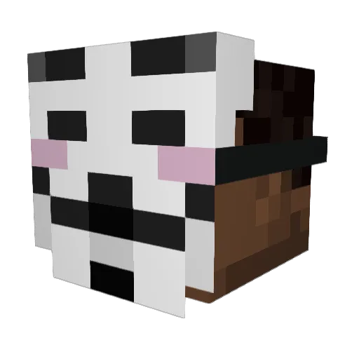 hiirght Minecraft avatar head, 3D render