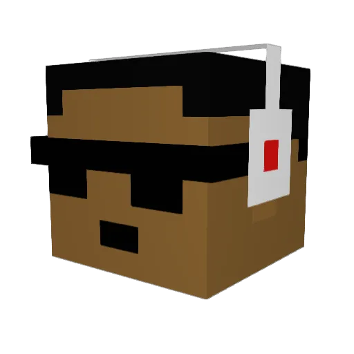 hijolemike2 Minecraft avatar head, 3D render