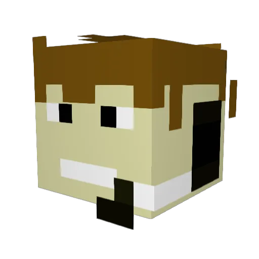 hijulio24 Minecraft avatar head, 3D render
