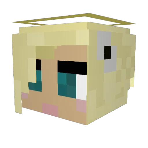 hikaruSIG Minecraft avatar head, 3D render