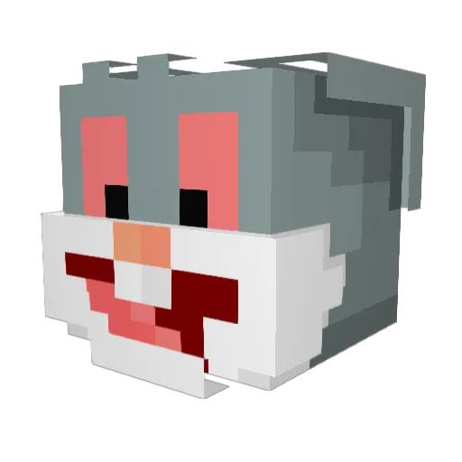 hikaylaishere Minecraft avatar head, 3D render