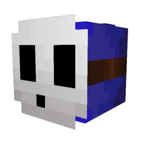 hikemo Minecraft avatar head, 3D render