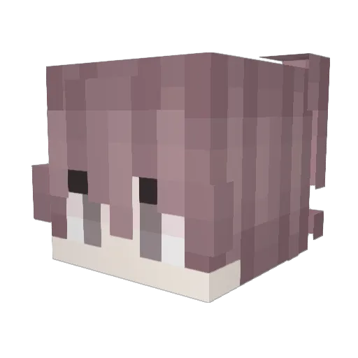hikemu Minecraft avatar head, 3D render