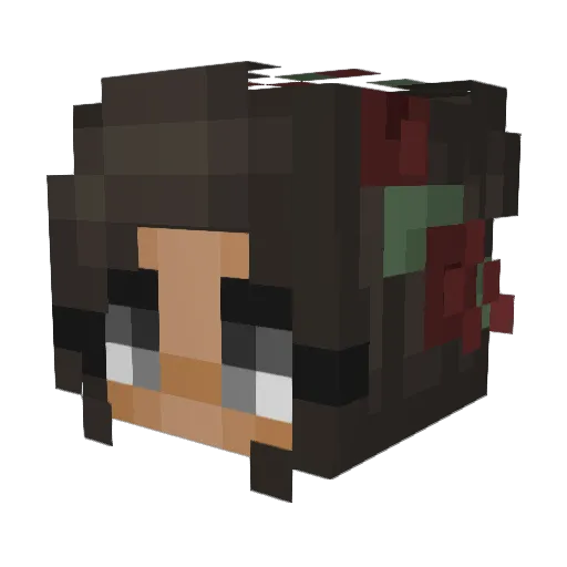 hikenz Minecraft avatar head, 3D render