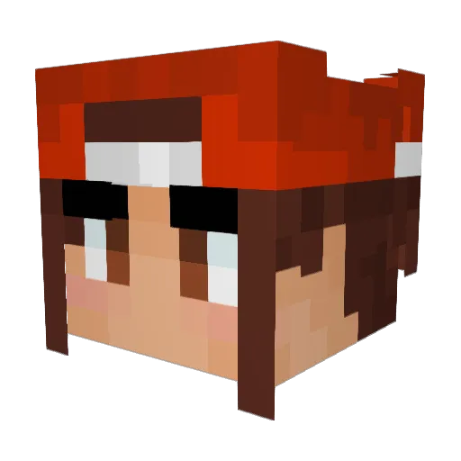 hikikoHmorian Minecraft avatar head, 3D render