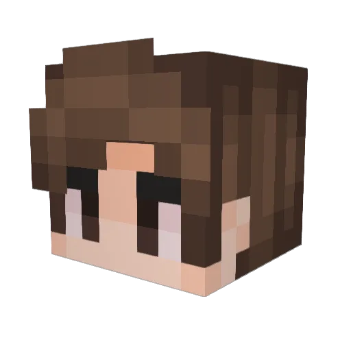 hikoshi Minecraft avatar head, 3D render