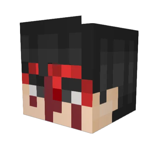 hikuhj Minecraft avatar head, 3D render