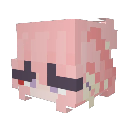 hilala13 Minecraft avatar head, 3D render