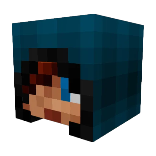 hilalaba Minecraft avatar head, 3D render