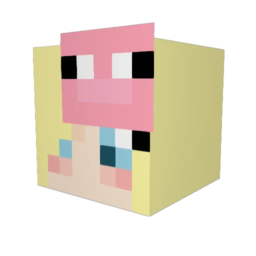hildas22 Minecraft avatar head, 3D render