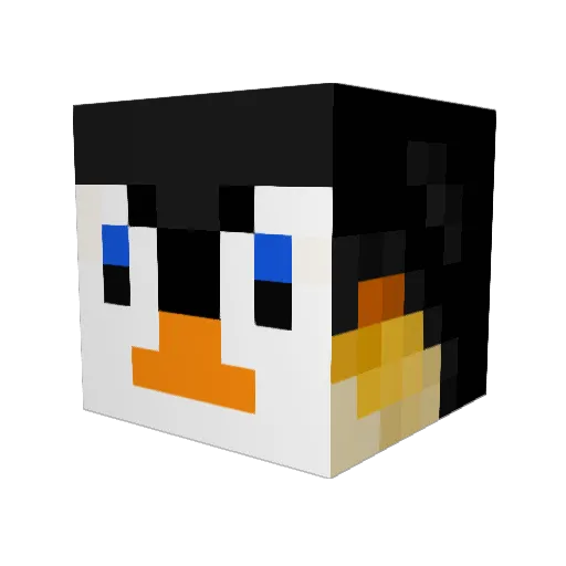hildasky Minecraft avatar head, 3D render
