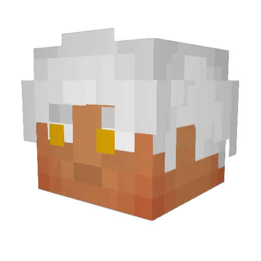 hildebert185 Minecraft avatar head, 3D render