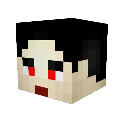 hilhil2 Minecraft avatar head, 3D render