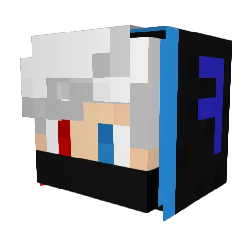 hilite99 Minecraft avatar head, 3D render
