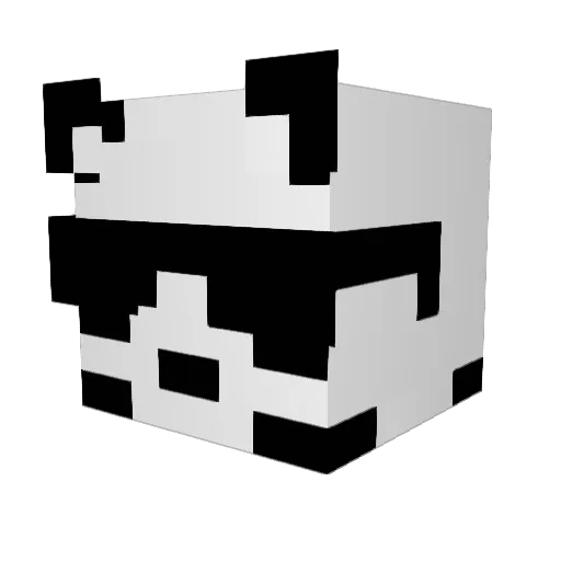 hilittle_cute Minecraft avatar head, 3D render