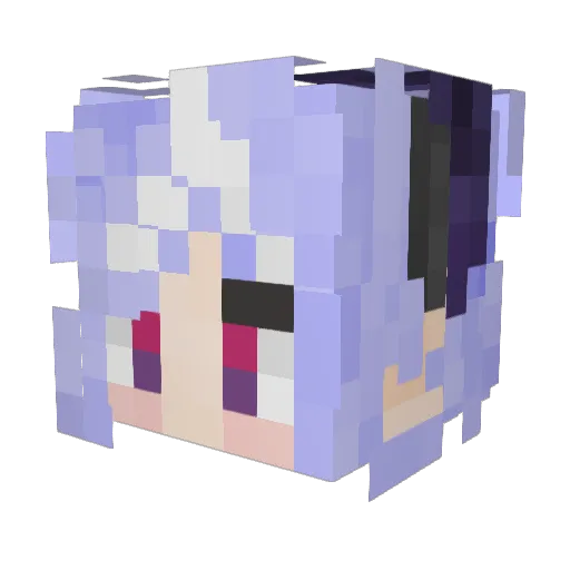 hillaryhill Minecraft avatar head, 3D render