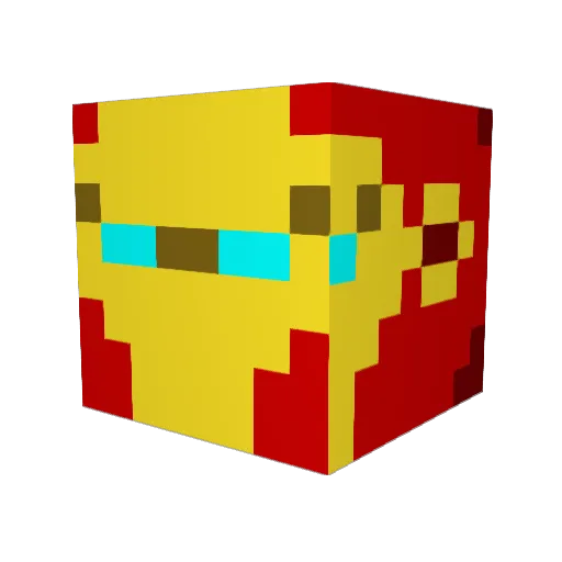 hillend Minecraft avatar head, 3D render