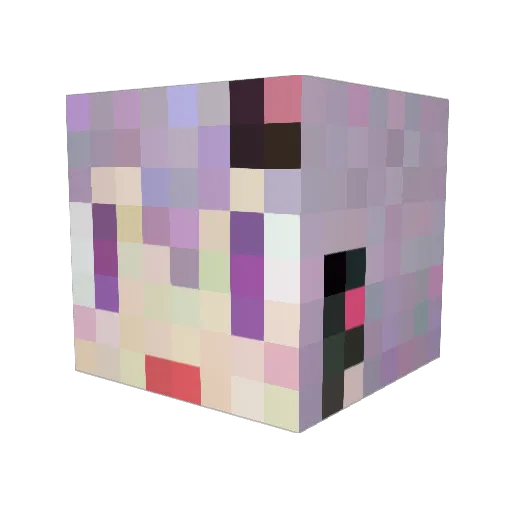 hillykuuyan Minecraft avatar head, 3D render