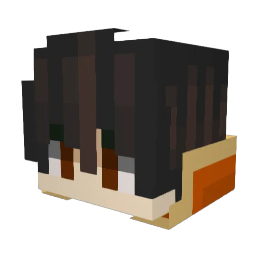 hilow Minecraft avatar head, 3D render