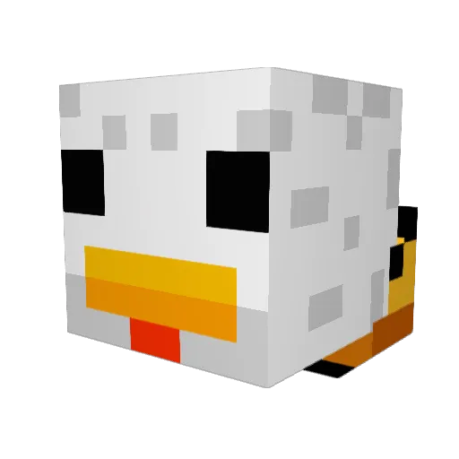 hilton115 Minecraft avatar head, 3D render
