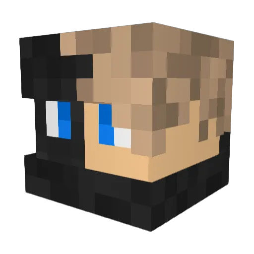 him12341 Minecraft avatar head, 3D render