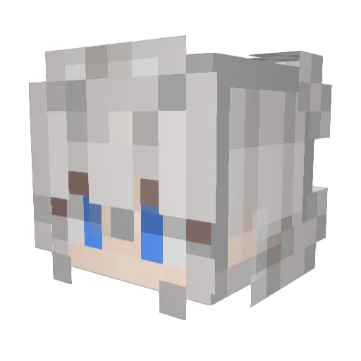 himarinana Minecraft avatar head, 3D render