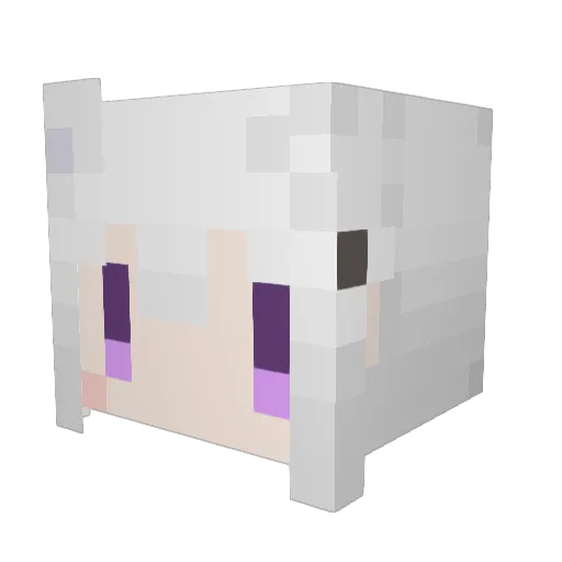 himatalya Minecraft avatar head, 3D render