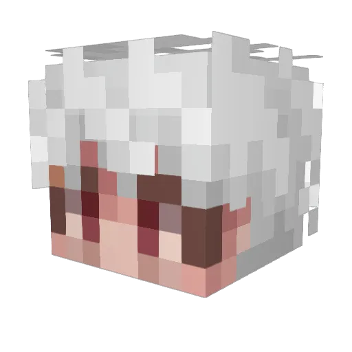 himawari6638 Minecraft avatar head, 3D render
