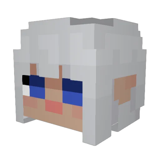 himazin56567 Minecraft avatar head, 3D render